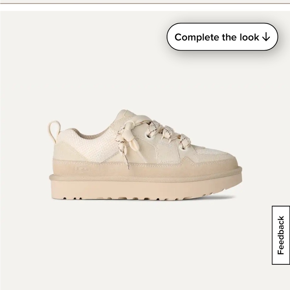 UGG Lo Lowmel Jasmine Tan Low-Top Sneakers Sz 8